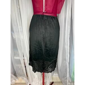 half slip skirt black slip 1950s